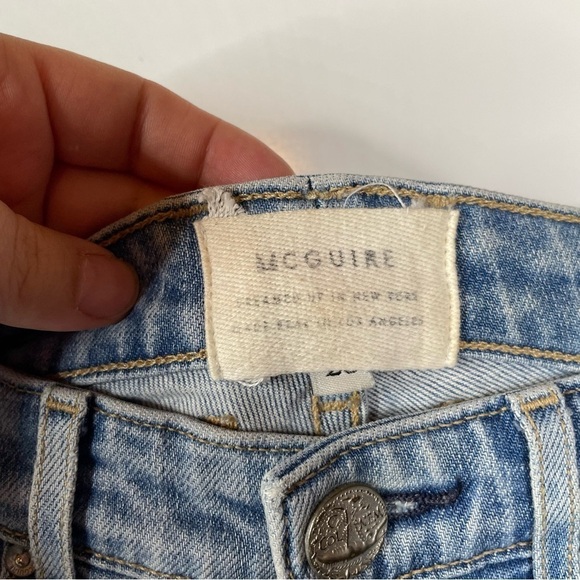 McGuire Raw Edge Hem Jeans Size 25 - Picture 3 of 4